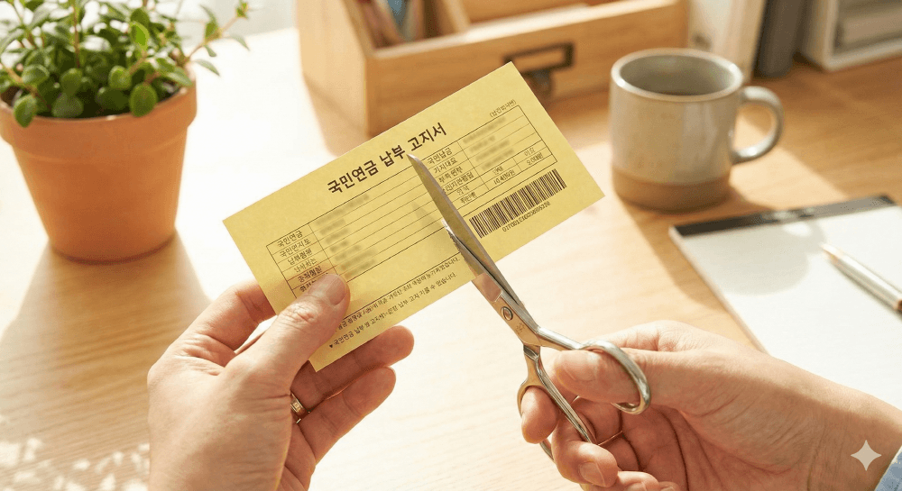 2026년 퇴사 백수 국민연금 납부예외 신청 및 0원 방어 요약 썸네일