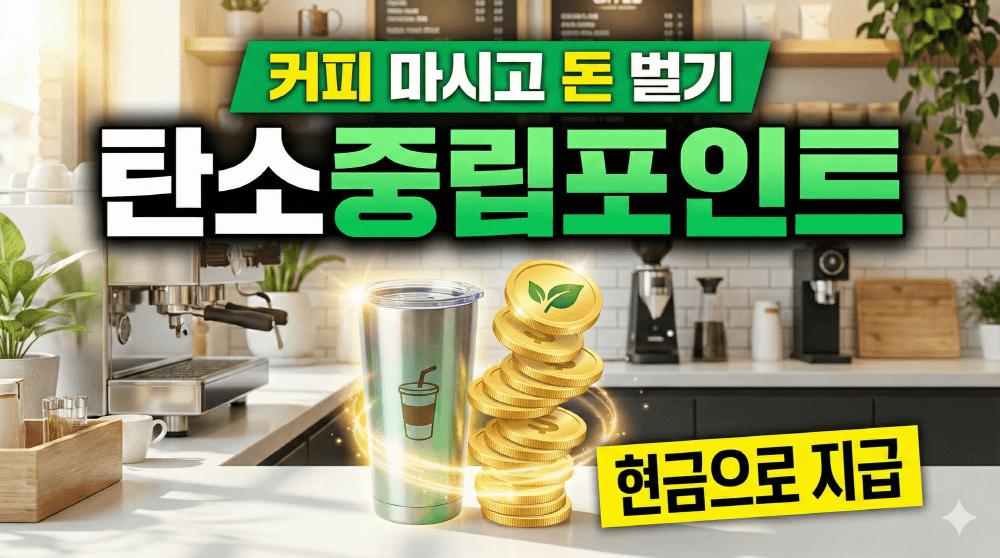 2026년 탄소중립포인트 스타벅스 텀블러 연 7만 원 현금 혜택 요약 썸네일