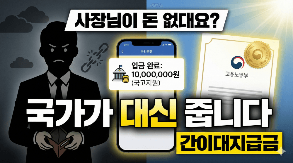 2026년 체불 임금 간이대지급금 1천만 원 국가 대지급 신청 요약 썸네일