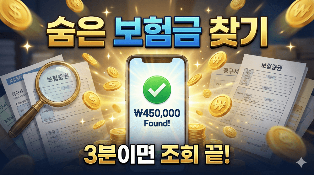 2026년 내보험찾아줌 미청구 숨은 보험금 3분 환급 조회 가이드 썸네일