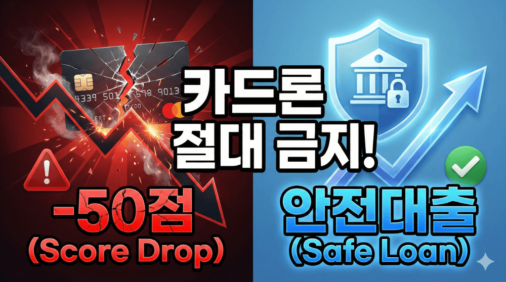 2026년 카드론 신용점수 하락 방어 1금융권 비상금대출 추천 안내 이미지