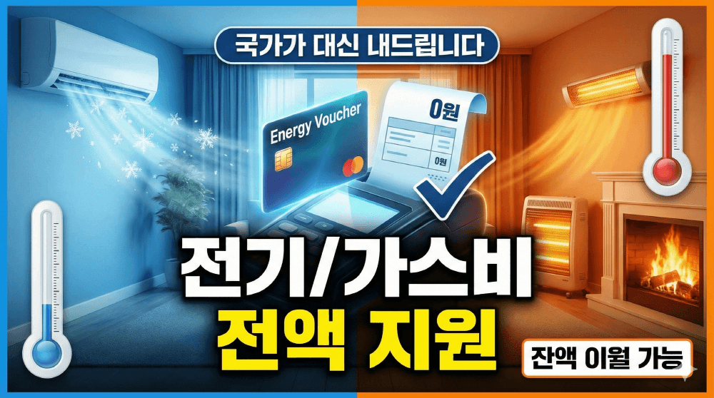 2026년 에너지바우처 신청 및 전기세 난방비 고지서 0원 방어 썸네일
