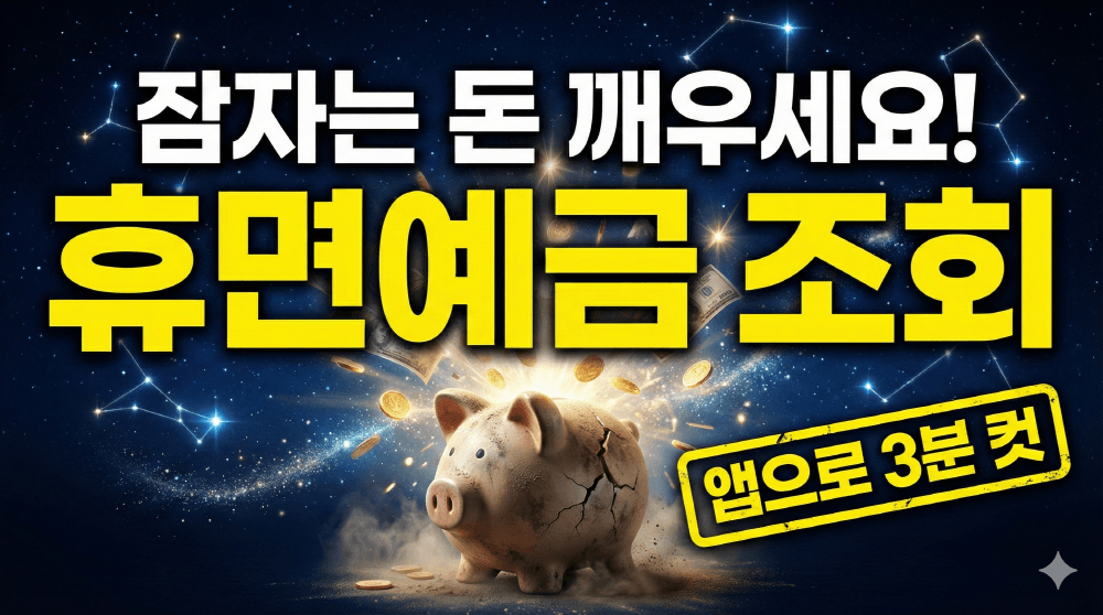 2026년 어카운트인포 휴면계좌 숨은 돈 3분 환급 조회 요약 썸네일