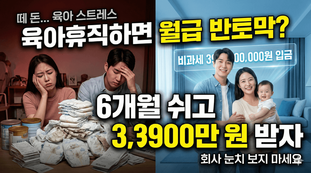 2026년 맞벌이 육아휴직 6+6 부모동시 특례 3900만 원 요약 썸네일
