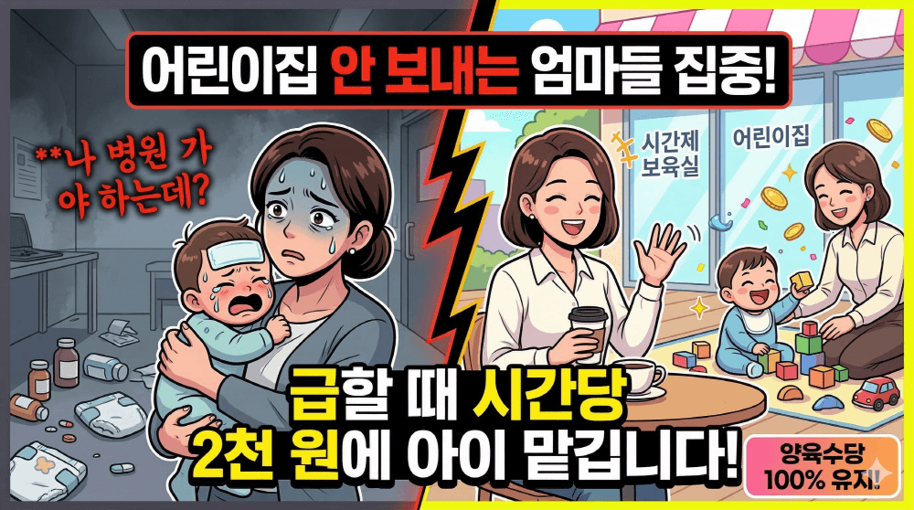 2026년 시간제 보육 서비스 2천 원 신청 및 이용 안내 이미지