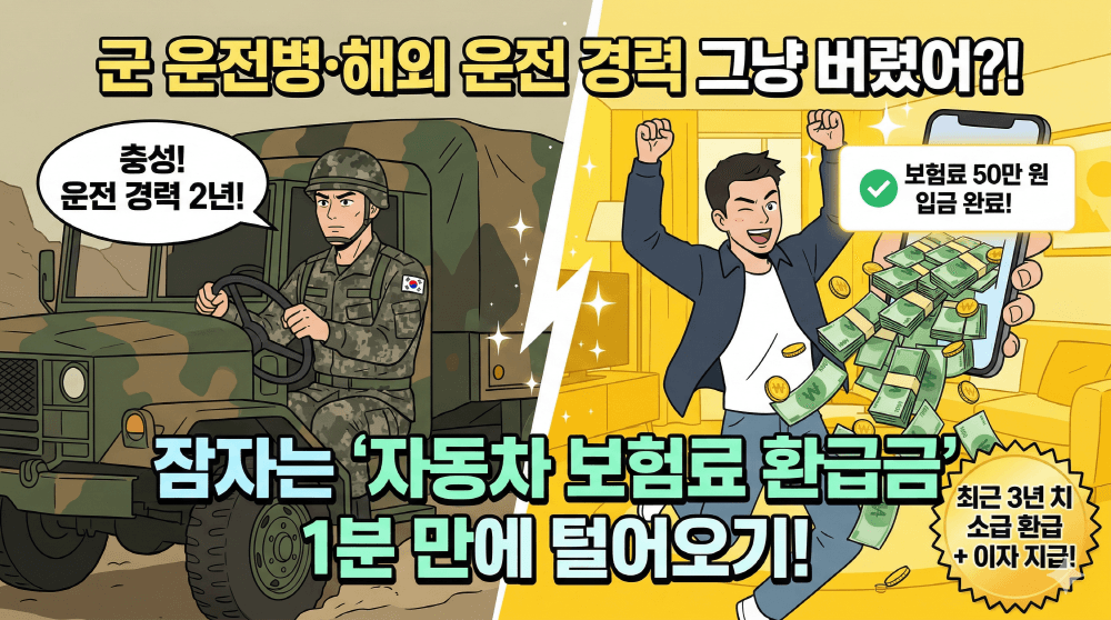 2026년 자동차 보험료 과납 환급금 3년 치 조회 요약 썸네일