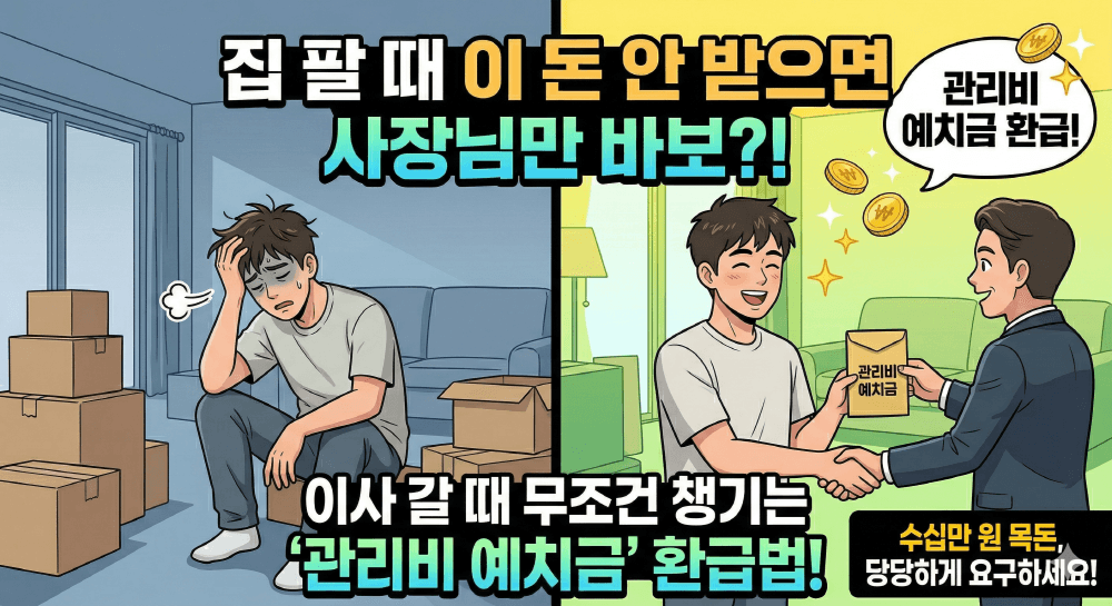 2026년 아파트 매매 이사 관리비 예치금 환급 가이드 안내 이미지