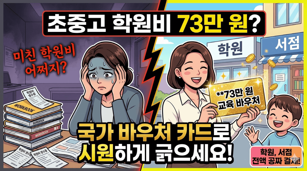 2026년 초중고 교육급여 바우처 73만 원 신청 요약 썸네일