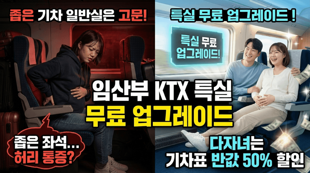 2026년 맘편한 KTX SRT 임산부 다자녀 50% 할인 신청 요약 썸네일