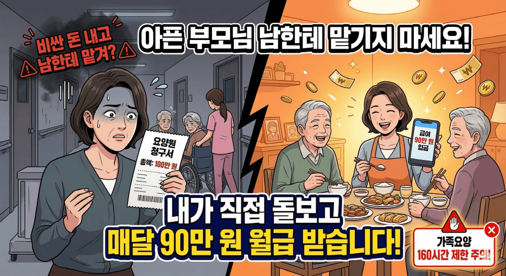 2026년 가족요양보호사 90만 원 급여 신청 가이드 썸네일