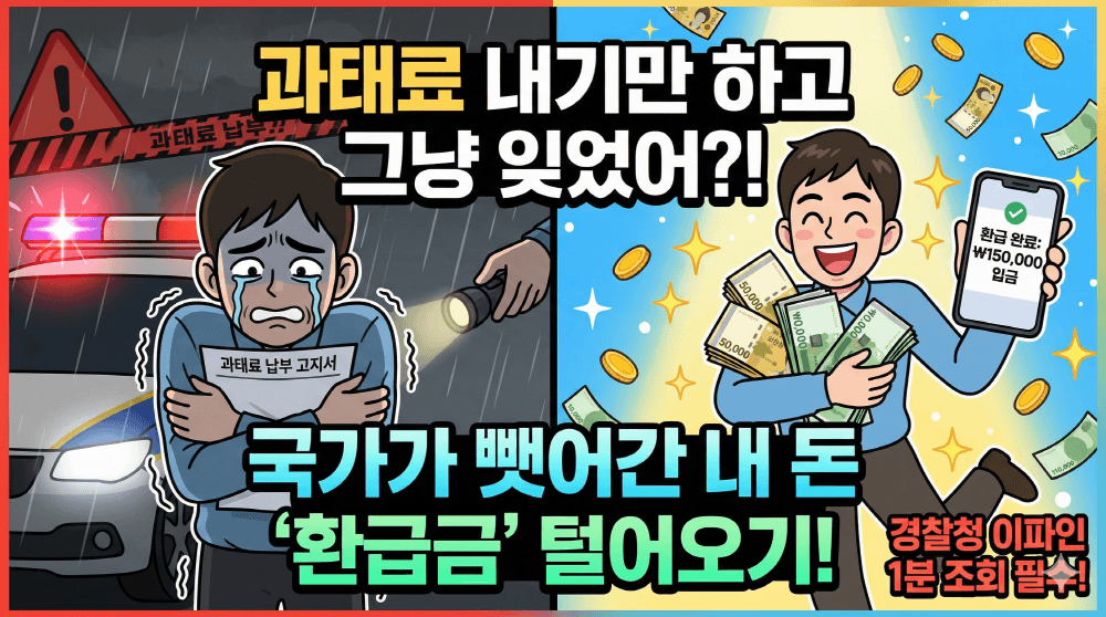 2026년 경찰청 교통민원24 교통 과태료 환급금 조회 요약 썸네일